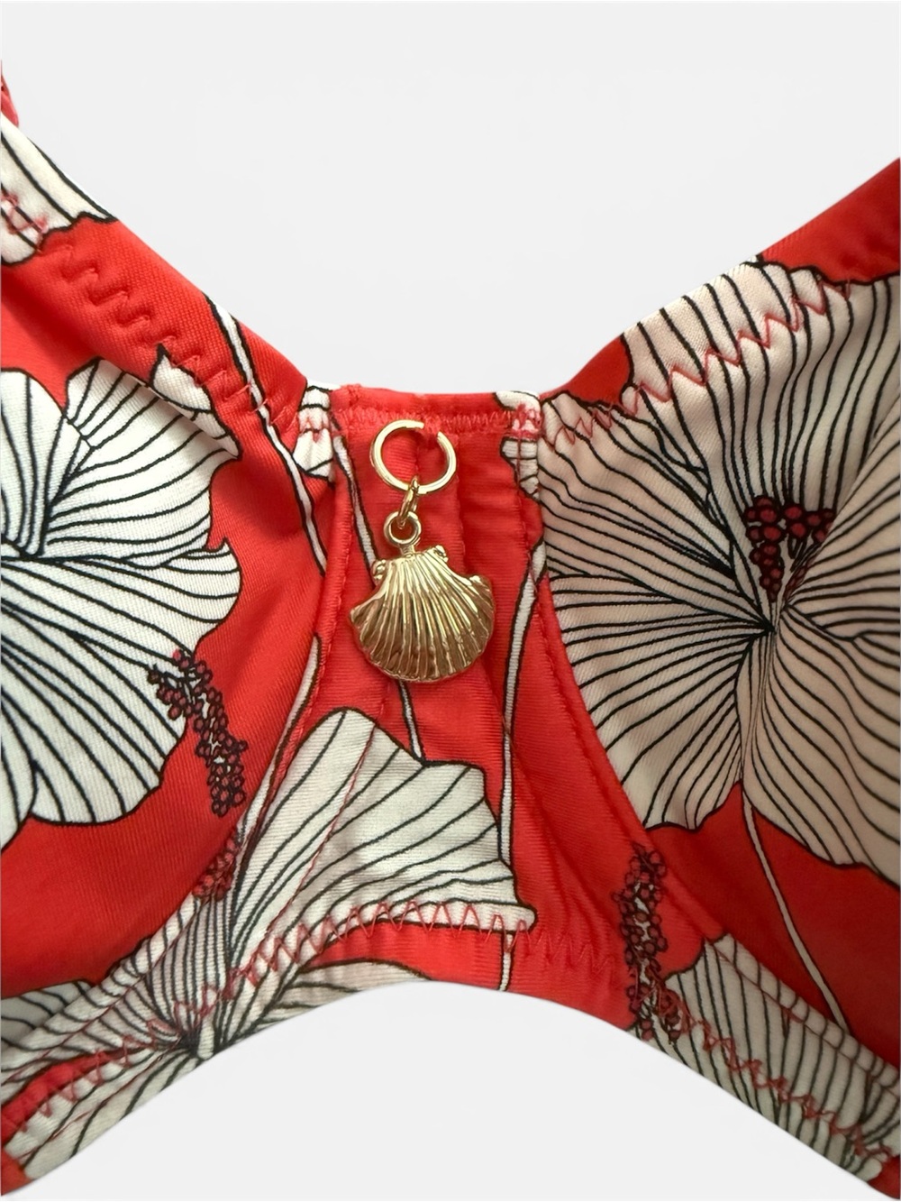 Freya Hibiscus Beach Plunge Bikini Top UK 30F - Picture 3 of 6